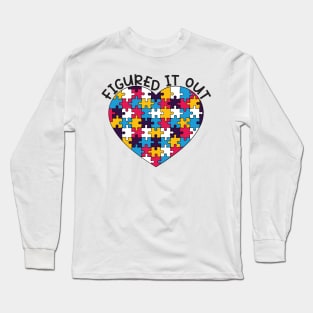 "Figured It Out" Polyamory Pride - Puzzle Heart Long Sleeve T-Shirt